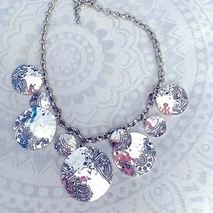 Silver Round Necklace